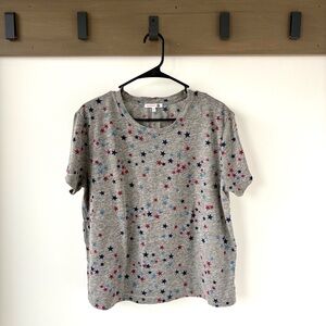 Sundry Gray multicolor Star Print short sleeve Tee shirt – Size 2 (M)